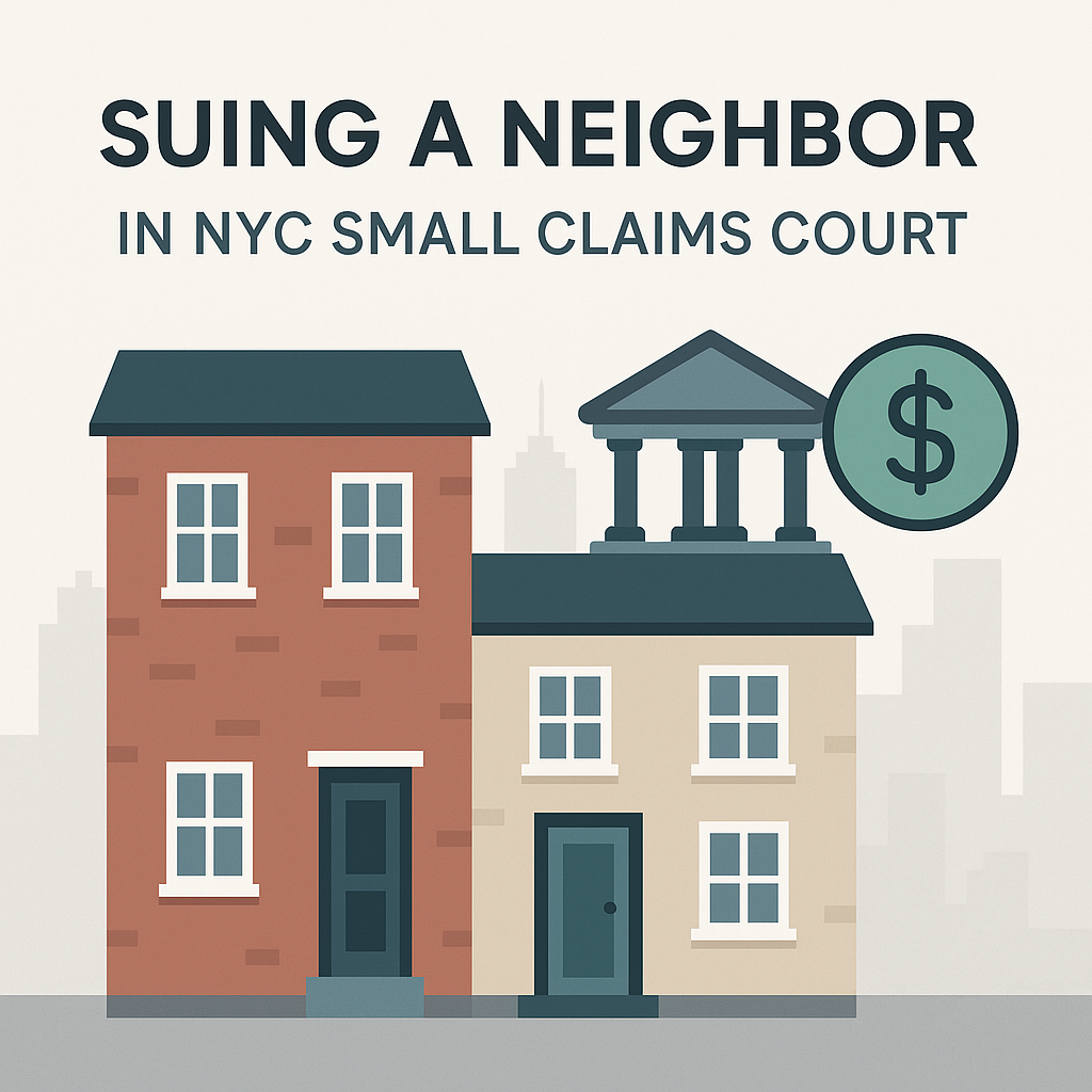Suing a neighbor in nyc small claims court