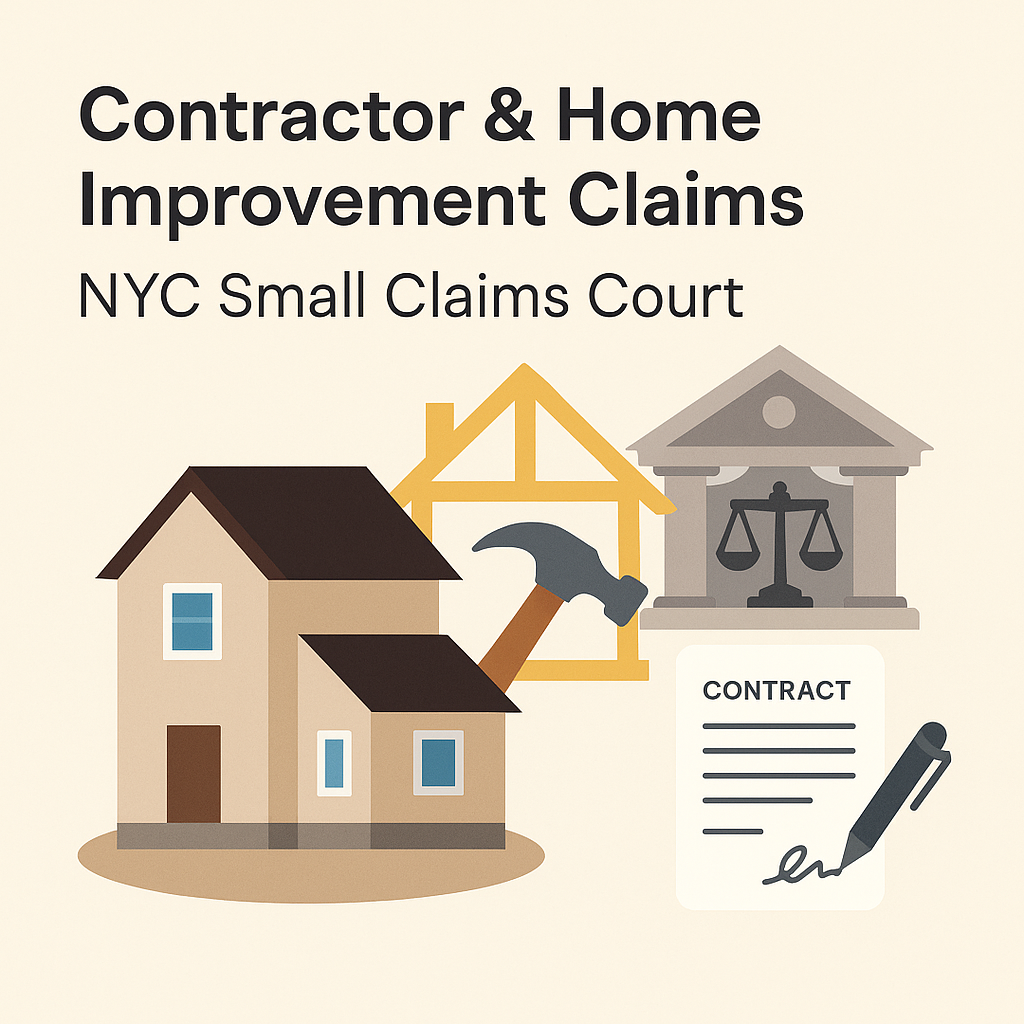 Contractor and home improvement claims in NYC