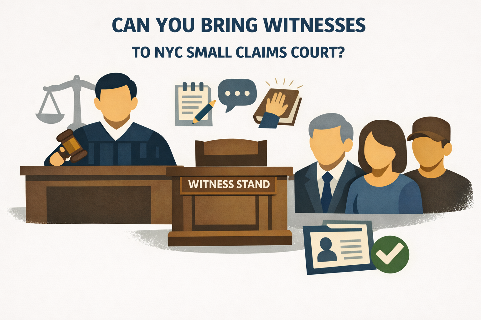 Can You Bring Witnesses to NYC Small Claims Court?