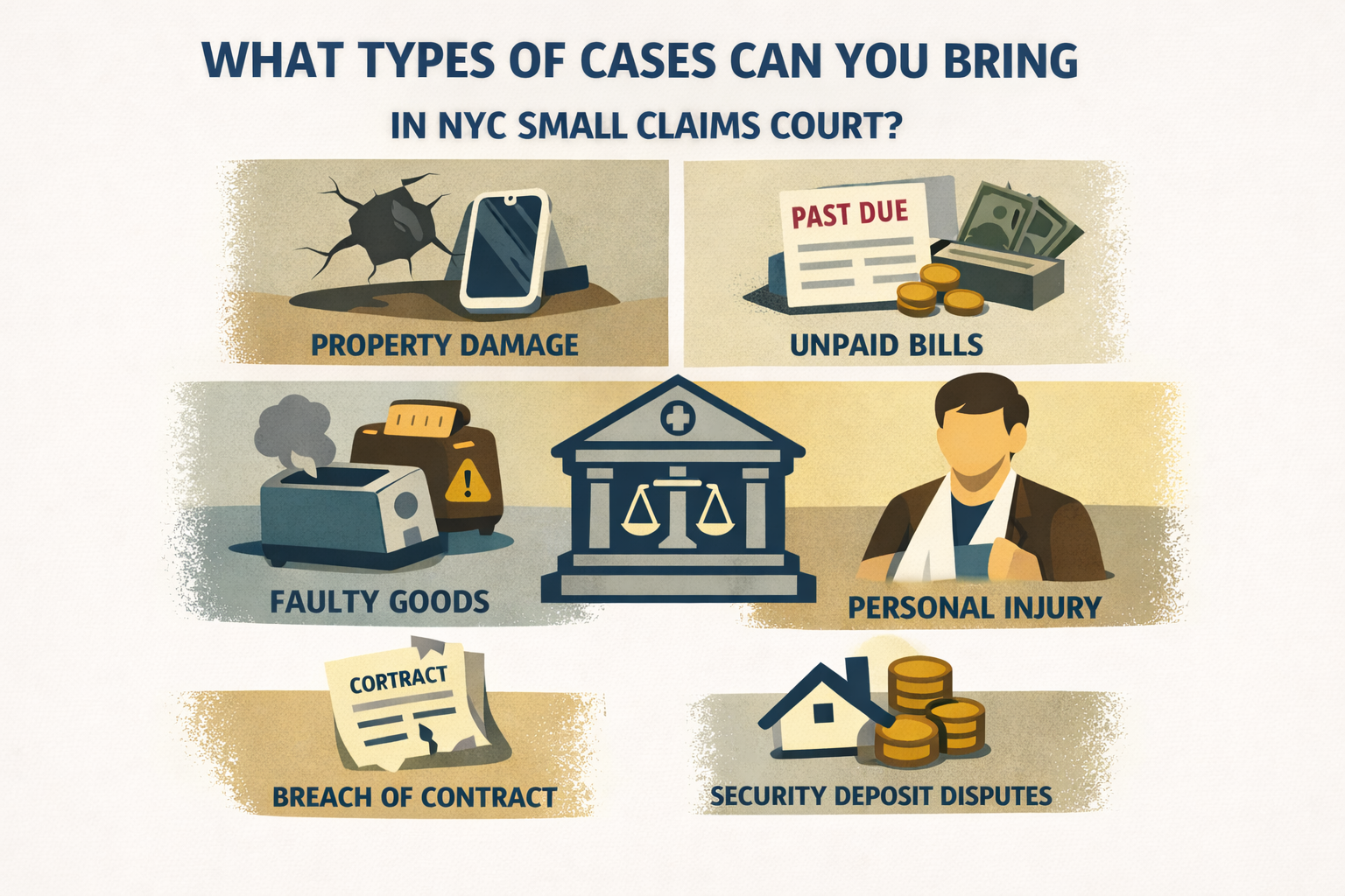 What Types of Cases Can You Bring in NYC Small Claims Court?