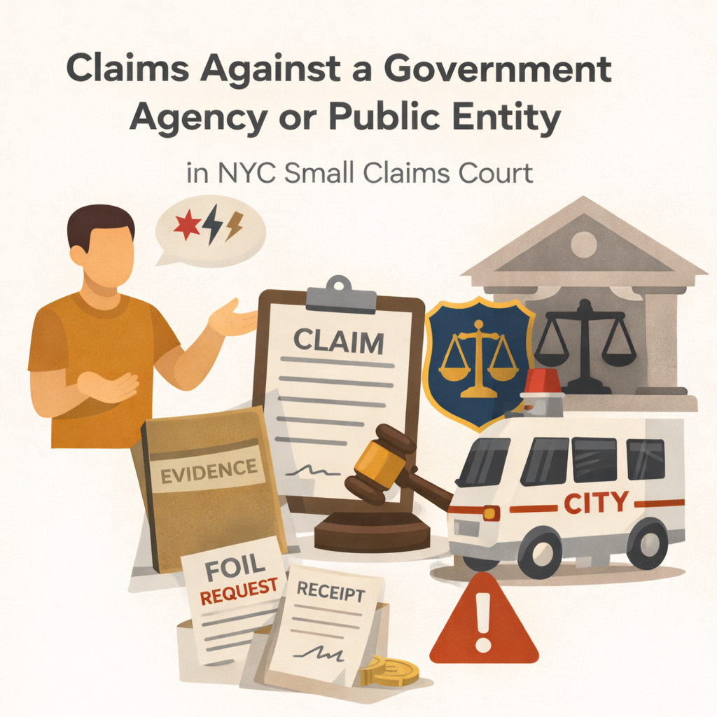 Claims Against a Government Agency or Public Entity in NYC Small Claims Court